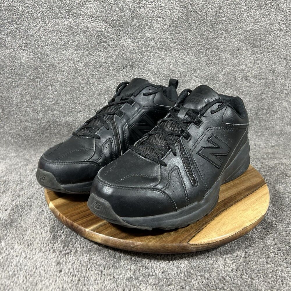New Balance 608 V5 MX608AB5 Mens Size 12.5 4E Black Leather Walking Shoes Used - Picture 5 of 13